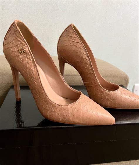 Scarpin Nude Carmen Steffens Cole O Todo Em Couro