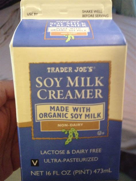 Trader Joes Soy Milk Creamer As Close To Half And Half As You Can Get