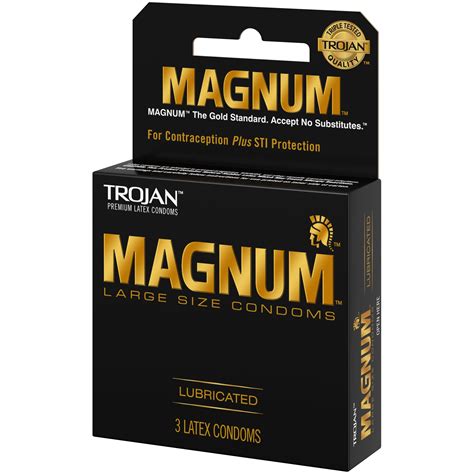 TROJAN Magnum Large Lubricated Latex Condoms Count Walmart Com