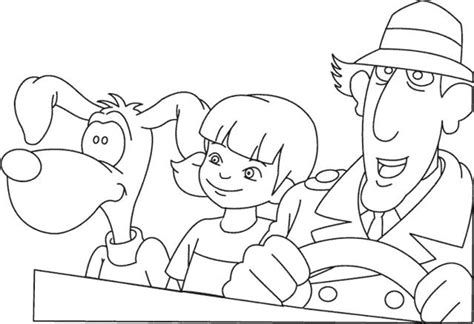 Gadget Inspector Cartoons Free Printable Coloring Pages