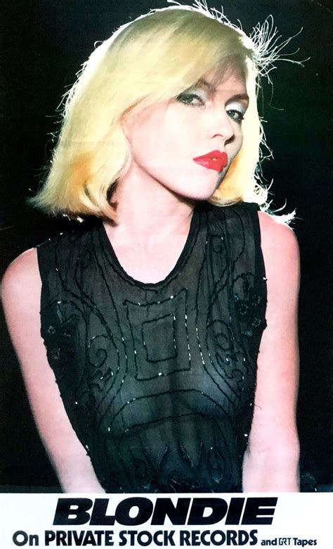 Blondie 1976 Private Stock “see Through Blouse” Promo Poster