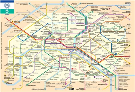 Free Paris Subway Métro Map Pdf Download
