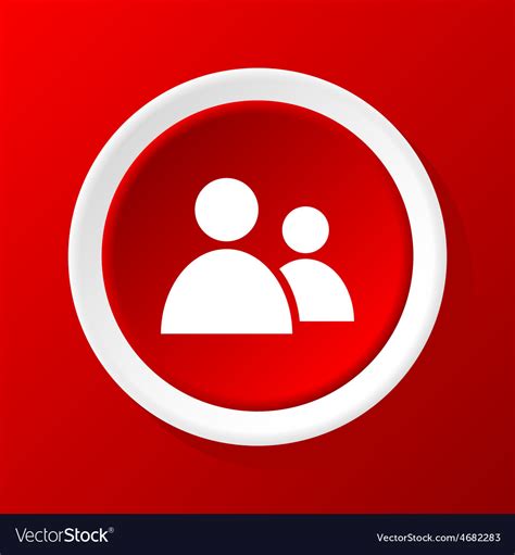 Contacts Icon On Red Royalty Free Vector Image