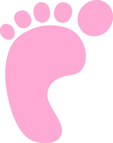 Pink Baby Foot Clip Art Png Download Full Size Clipart 5287563