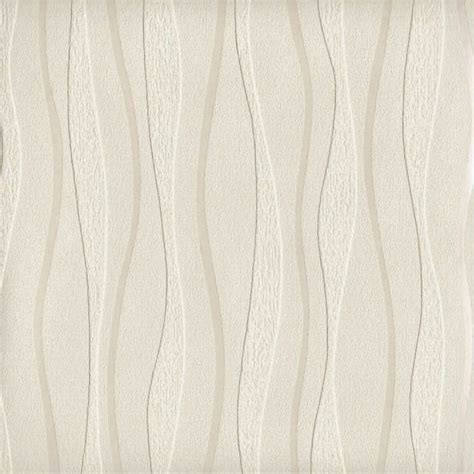 Arthouse Wave Cream Blown Vinyl Texture Stripe Paintable Wallpaper