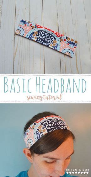 Basic Headband Tutorial Mary Martha Mama How To Sew A Headband Using