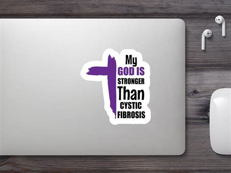 My God Is Stronger Than Cystic Fibrosis Digital Files Cysic Etsy