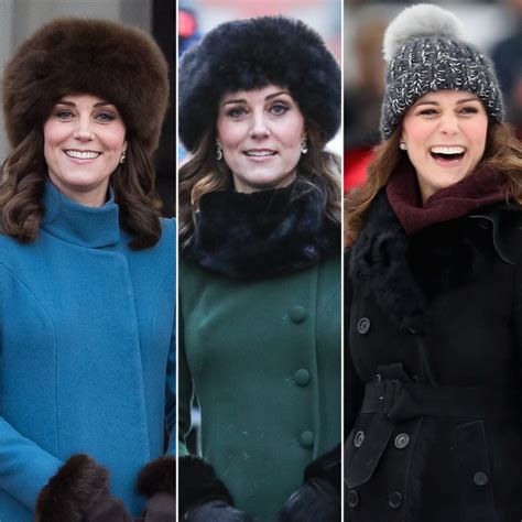 Kate Middleton Wears Fur Hats Beanies In Sweden And Norway