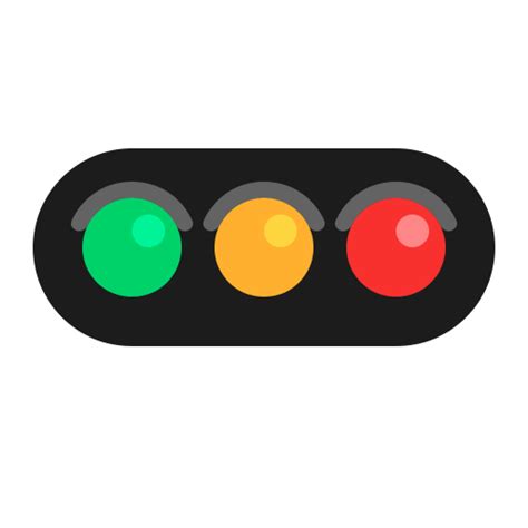 Horizontal Traffic Light Flat Icon Fluentui Emoji Flat Iconpack