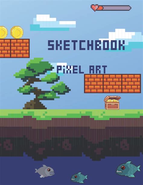 Buy Pixel Art Sketchbook New World Game Sketchbook For Pixel Art