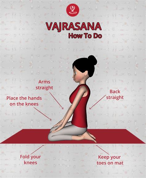 Vajrasana Pose Cartoon It S One Of The Only Pose That Can Be Done On A