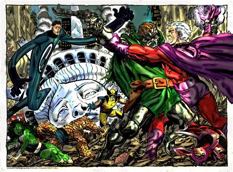 Dr Doom Vs Magneto Vs The Fantastic Four Superhero Images Marvel