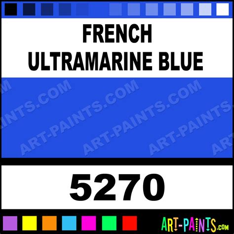 French Ultramarine Blue Colors Watercolor Paints 5270 French
