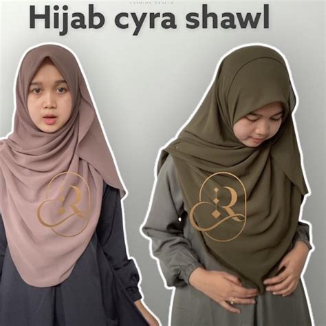 Jual Terbaru 1212 Risaniq Hijab Cyra Shawl Model Malaysia Premium