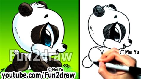 Our mission is to teach how to draw animals in simple steps. Easy Things to Draw - Drawing Tutorials - How to Draw a Panda - Draw Animals - Fun2draw - YouTube