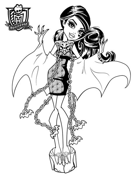 Get Monster High Coloring Pages Printable | iremiss
