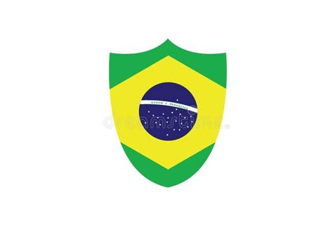 Símbolo Del Emblema De La Bandera Nacional De Brasil Ilustración Del