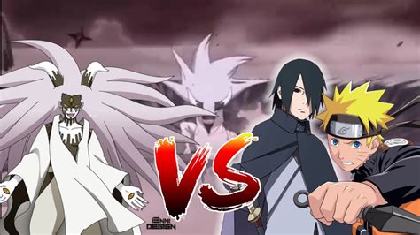Sasuke Dan Naruto Vs Momoshiki Full Fightsub Indonesia Youtube