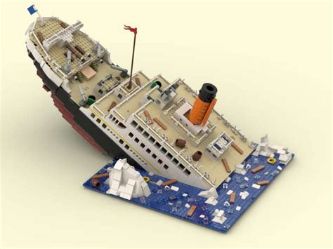 lego moc titanic by verokeluna rebrickable build with lego