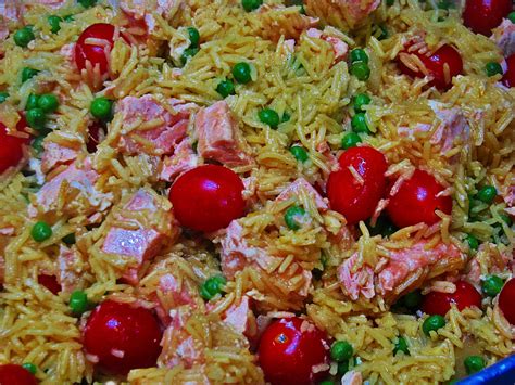 Chocolate peanut butter protein muffins. Basmati Rice with Salmon, Saffron, Peas, and Grape Tomatoes