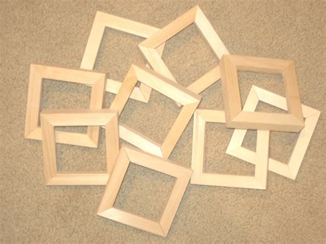 Unfinished Wood Picture Frames Various Sizes In Lots Of 6