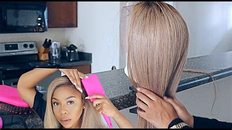 lace series what it s really like making a frontal wig at home using youtube videos youtube