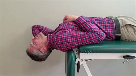 Cervical Retractionextensionrotation Supine Head Over Edge Of Bed