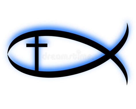 Christian Fish Symbols Stock Vector Illustration Of Christianity
