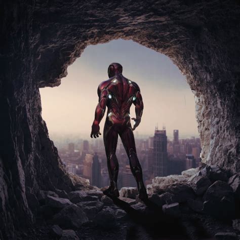 512x512 Resolution Iron Man Cave 4k 512x512 Resolution Wallpaper