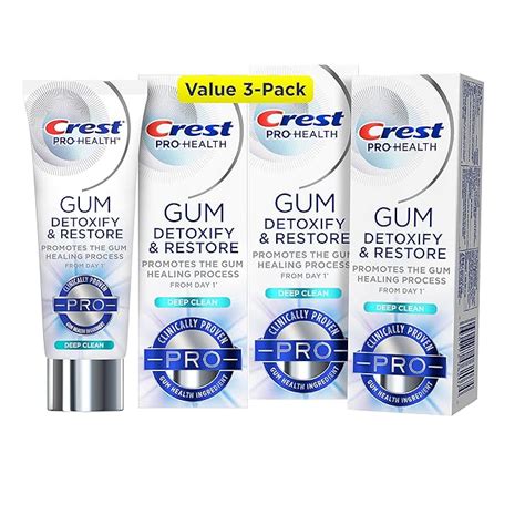 Amazon Com Crest Pro Health Gum Detoxify And Restore Toothpaste Deep