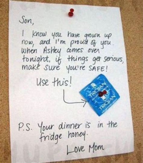 Mum Leaves Son A Condom For His Date But He Definitely Can T Use It Daily Star