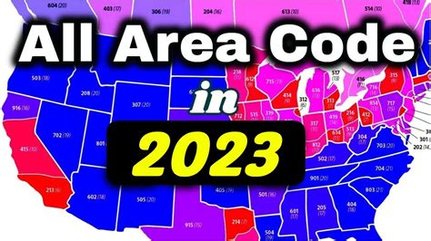 All Area Code List Area Codes In Usa Areacode Youtube