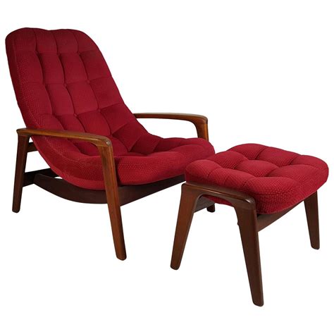 Byron lounge chair and ottoman size: Teak Lounge Chair by and Ottoman R. Huber, Mid-Century ...