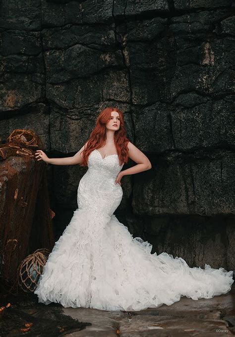 Disney Fairy Tale Weddings D310 Ariel Wedding Dress The Knot