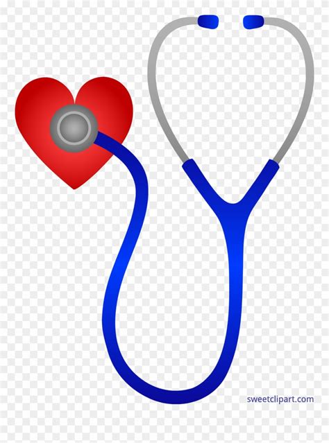 Doctors Stethoscope With Heart Clip Art Clipart Nursing