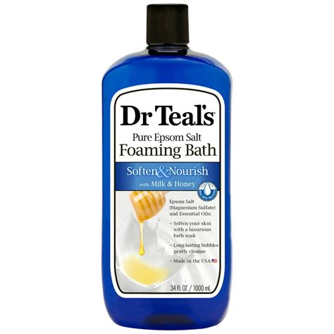 Dr Teals Soften And Nourish Foaming Bubble Bath With Pure Epsom Salt