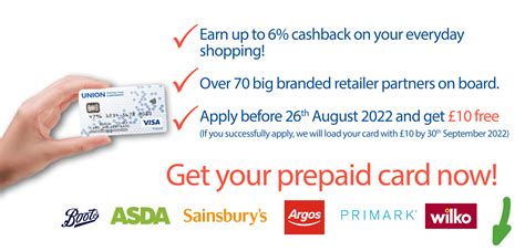 Union Prepaid Plus Cashback card - Earn cashback on your everyday shopping