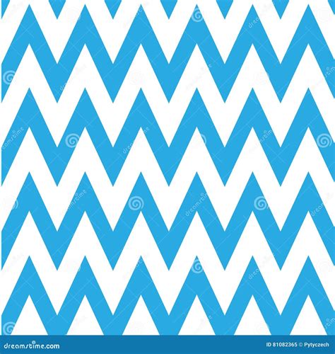 Seamless Chevron Pattern In Blue And White Stock Vector Illustration