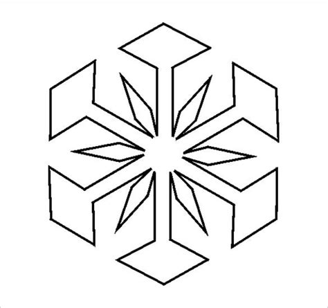 Open up the paper again to reveal your pretty paper snowflake. 13+ Snowflake Stencil Templates - Free Printable Sample ...