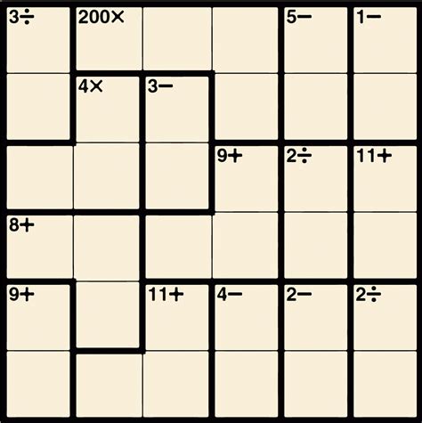 Kenken printable