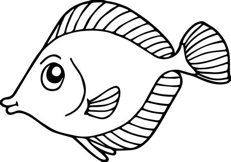 Fish Coloring Pages For Kids Preschool And Kindergarten