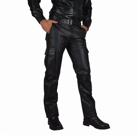 Motorcycle Jeans Biker Jeans Jeans Pants Mens Leather Trousers