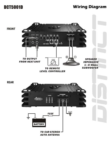 Diagram 4 Channel Amp Wiring Subwoofer Diagrams Mydiagramonline