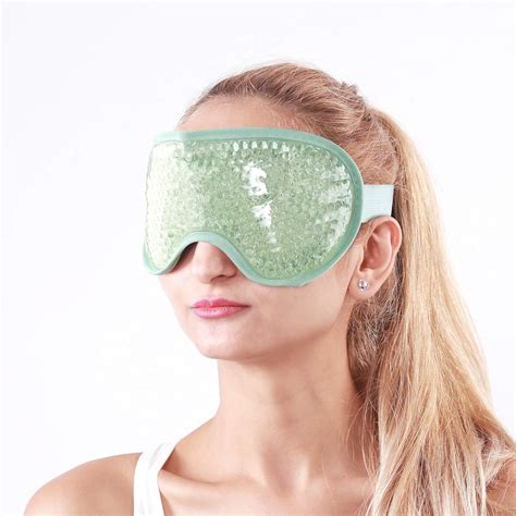 Gel Eye Mask Cooling Ice Mask With Gel Beads Cold Face Mask For Hot