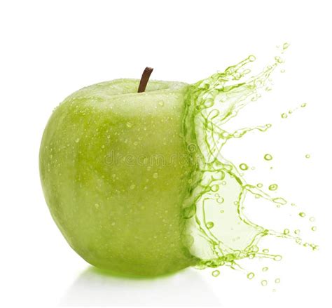 Apple Green Splash Stock Photo Image Of Splash Green 84354162