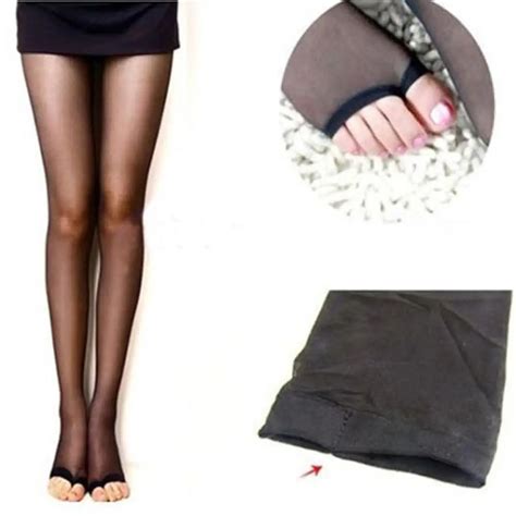 buy 1 pc women fashion sexy pantyhose autumn winter nylon tights open toe sheer