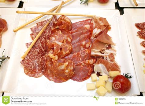 Meat appetizers stock image. Image of pork, blood, salami - 13324725