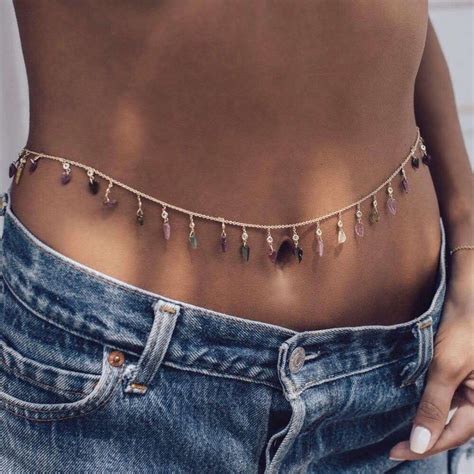 DoreenBeads Hot New Fashion Pearls Belly Chains Gold Elegant Summer Crossover Sexy Bikini Chain