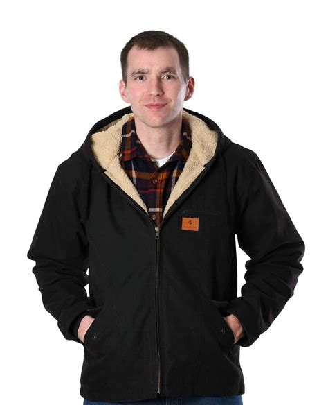 Mens Sherpa Lined Duck Work Jackets Insulated Gear
