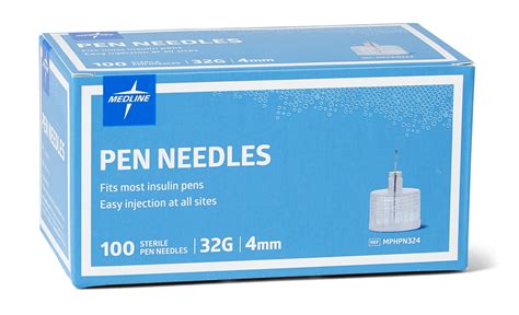 Medline Mphpn324z Insulin Pen Needles 32 Gauge 4 Mm Pack Of 100